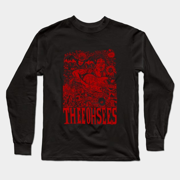 thee oh sees i need seed red Long Sleeve T-Shirt by malditxsea